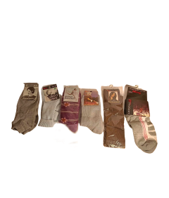 Skarpety Damskie 6 Par Różne Kolory Rozmiar 23-24 cm Wytrzymałe
