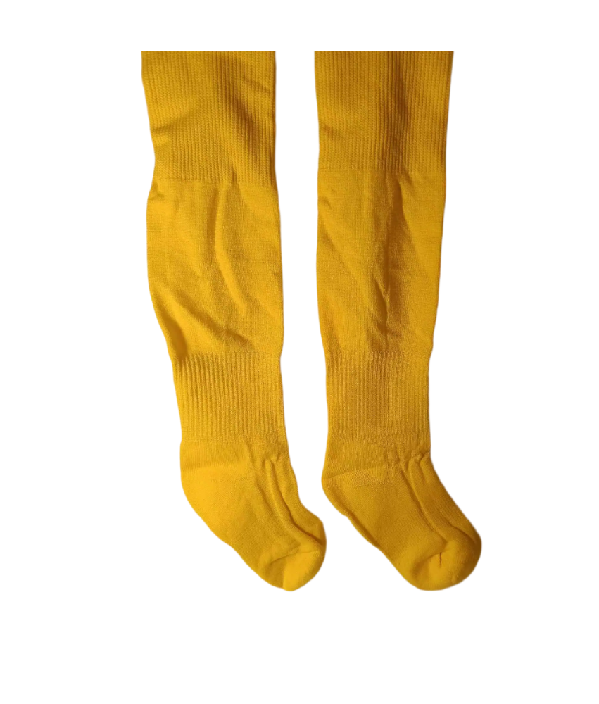 Krebo otroške nogometne gamaše Yellow Neon velikosti 19-22