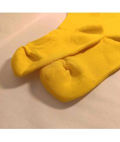 Krebo otroške nogometne gamaše Yellow Neon velikosti 19-22