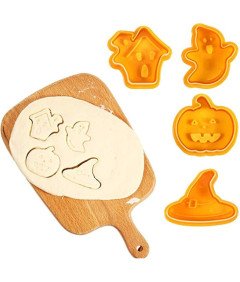 Reepetty Foremki do Ciastek Halloween 3D Zestaw 4 Sztuki