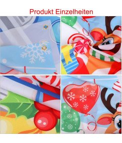 Banner visi dekoracija božič nemški napisi 185x90cm