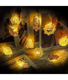 Łańcuch Świetlny LED na Ramadan Dekoracyjne Światła Eid Mubarak 1,5M