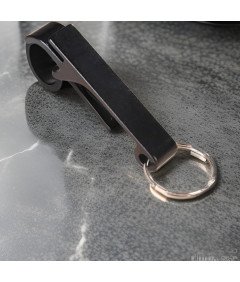 Otwieracz do Butelek Uniwersalny Brelok Aluminium Czarny Klasyczny