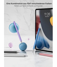 Mixoo Rysik Disc Stylus Pen - Precyzyjne Pisaki do Tabletów Zestaw 5 szt.