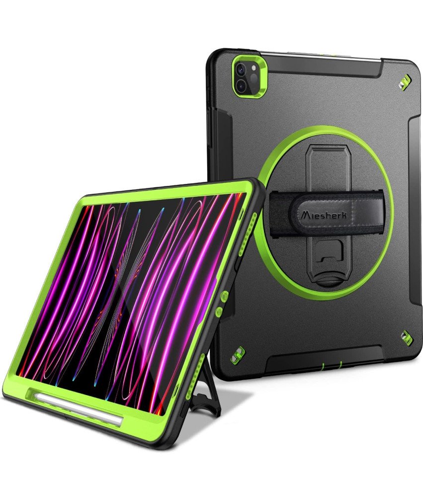 Oklepno ohišje z vrtljivim stojalom za iPad Pro 11 2021/20/18 Black