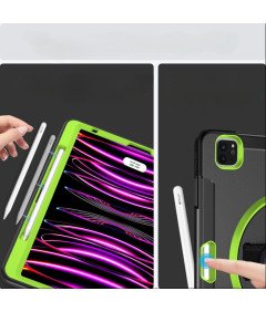 Oklepno ohišje z vrtljivim stojalom za iPad Pro 11 2021/20/18 Black