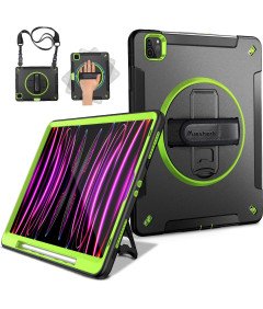 Oklepno ohišje z vrtljivim stojalom za iPad Pro 11 2021/20/18 Black