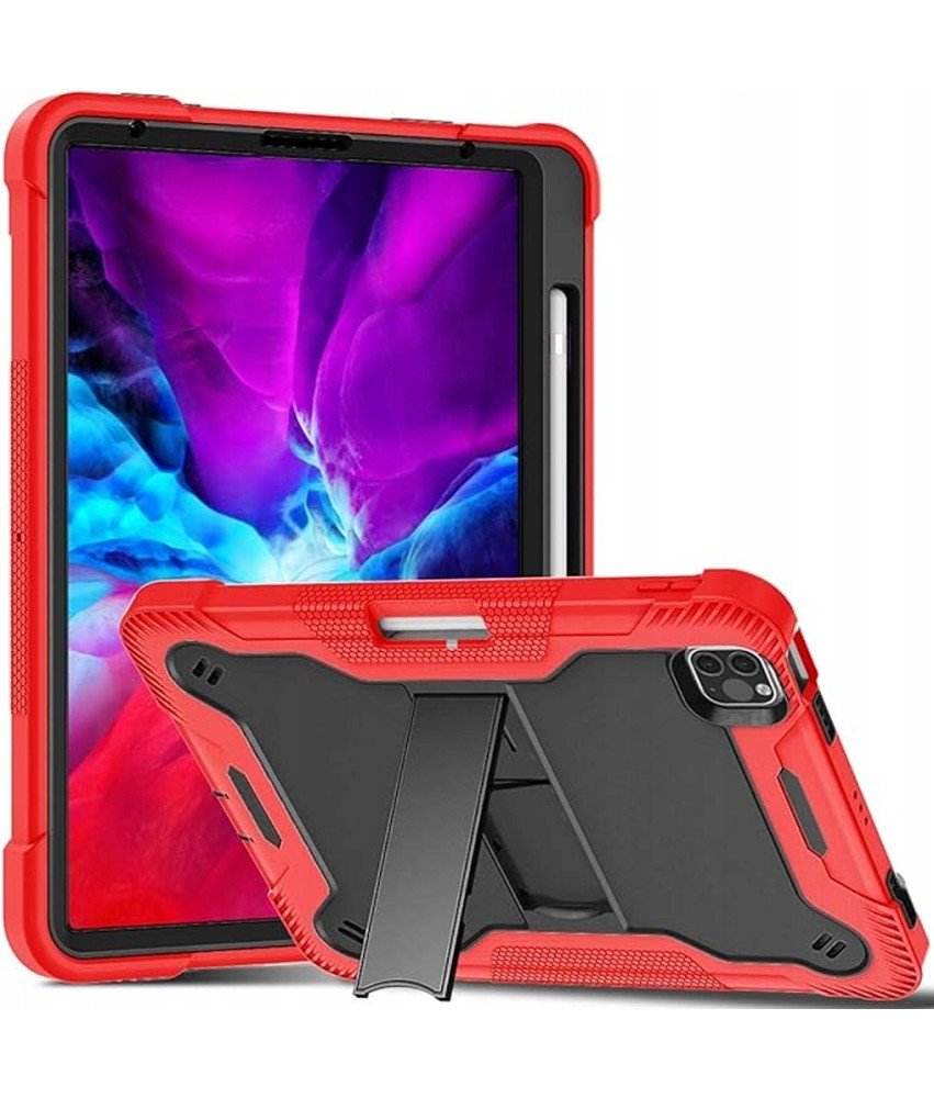Pancerne Etui z Podstawką do iPad Air 5/4 Pro 11 2020/21 Czerwone