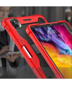 Pancerne Etui z Podstawką do iPad Air 5/4 Pro 11 2020/21 Czerwone