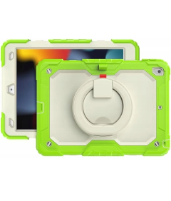 Ohišje za iPad 9/8/7 10,2" s stojalom in naramnico Zeleno