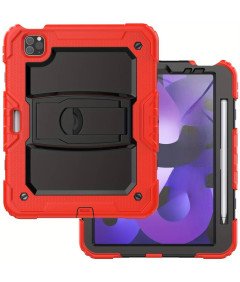 Ohišje za iPad Air 5/4 /Pro 11" s stojalom in naramnico Rdeče