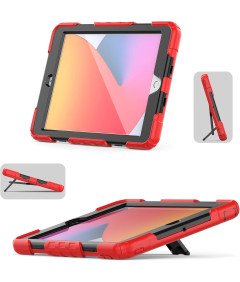 Ohišje za iPad Air 5/4 /Pro 11" s stojalom in naramnico Rdeče