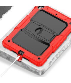 Etui do iPad Air 5/4 /Pro 11" z Podstawką i Paskiem na Ramię Czerwone