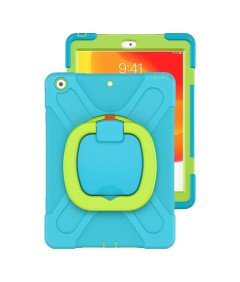 Pancerne Etui z Obrotową Podstawką do iPad 9.7 Cala 2017/18 Niebieskie