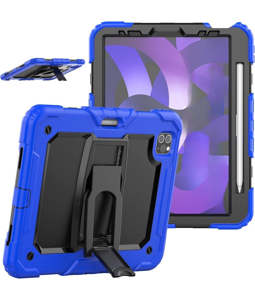 Ohišje za iPad Air 5/4/Pro 11" Stojalo in pisalo Stylus Pen Blue