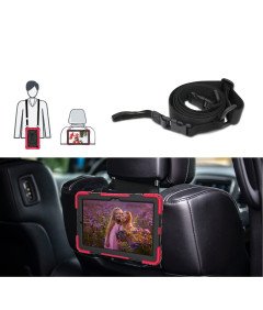 Etui do Samsung Galaxy Tab A 10.1” Podstawka i Pasek na Ramię Czerwone