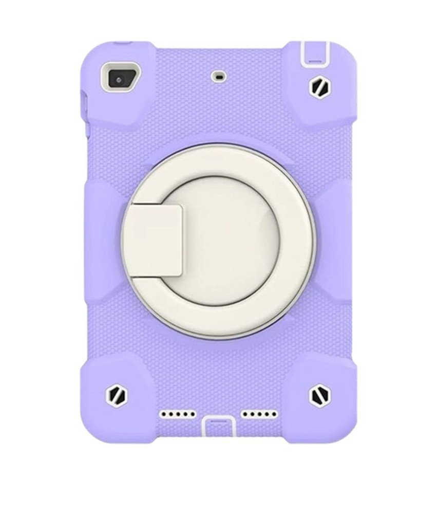 Oklepno ohišje z vrtljivim stojalom za iPad Mini 4/5 7,9 palca vijolično