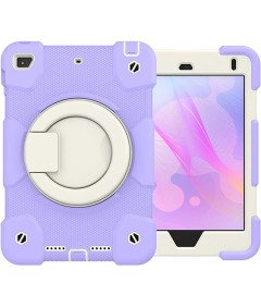 Oklepno ohišje z vrtljivim stojalom za iPad Mini 4/5 7,9 palca vijolično