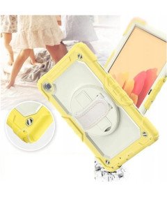 Ohišje za Samsung Galaxy Tab A7 2020 10,7" s stojalom in naramnico Rumeno