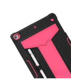 Oklepno ohišje s stojalom za iPad 7/8/9 generacije 10,2 palca roza