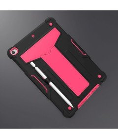 Oklepno ohišje s stojalom za iPad 7/8/9 generacije 10,2 palca roza