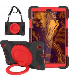 Etui z Obrotową Podstawką do Samsung Galaxy Tab A 10.1 2019 Czerwone