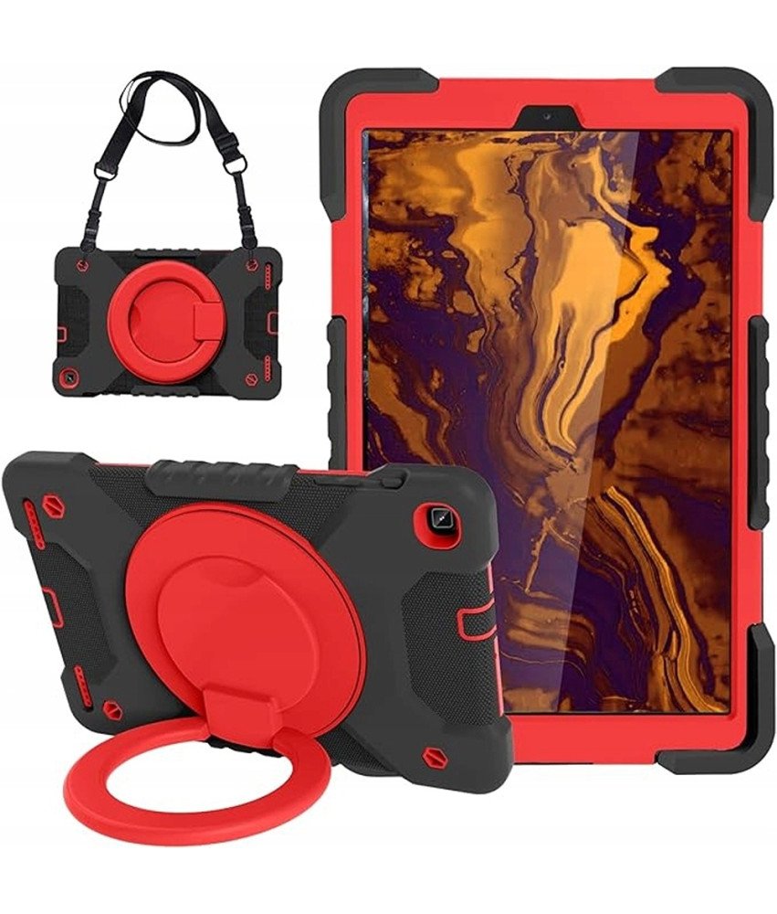 Etui z Obrotową Podstawką do Samsung Galaxy Tab A 10.1 2019 Czerwone