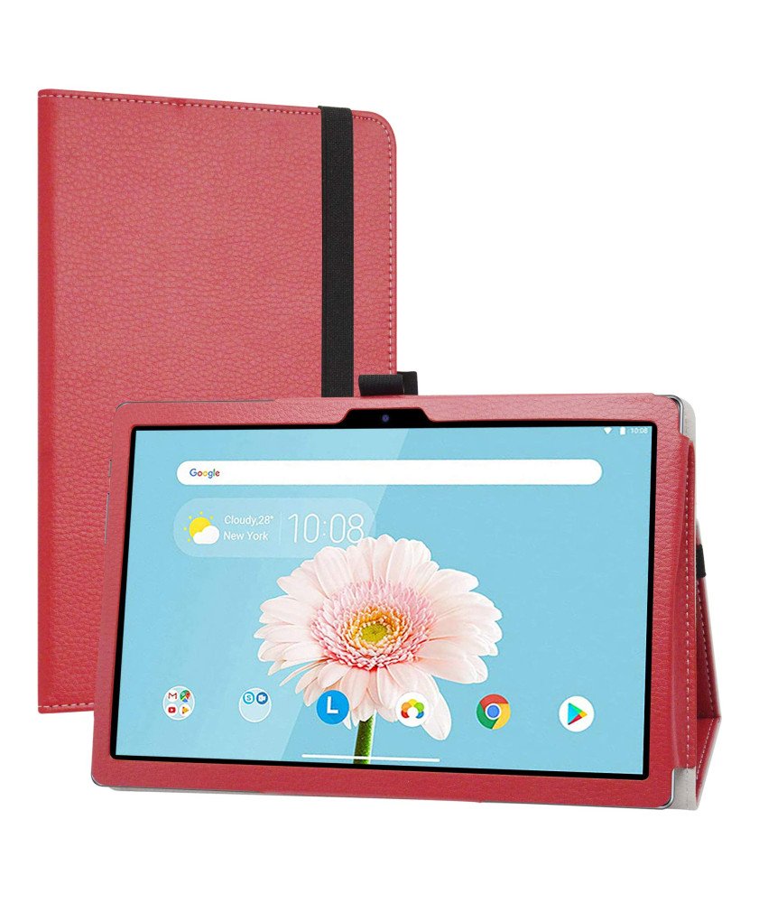 Laban etui s Teclastom P20hd, tanek etui z zavihkom iz PU usnja, rdeč