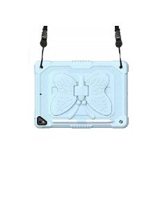 Ohišje za iPad 10,2" 2020/2019 s stojalom in naramnico Modra