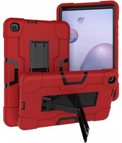 Pancerne Etui z Podstawką do Samsung Galaxy Tab A 8.4 2020 Czerwone