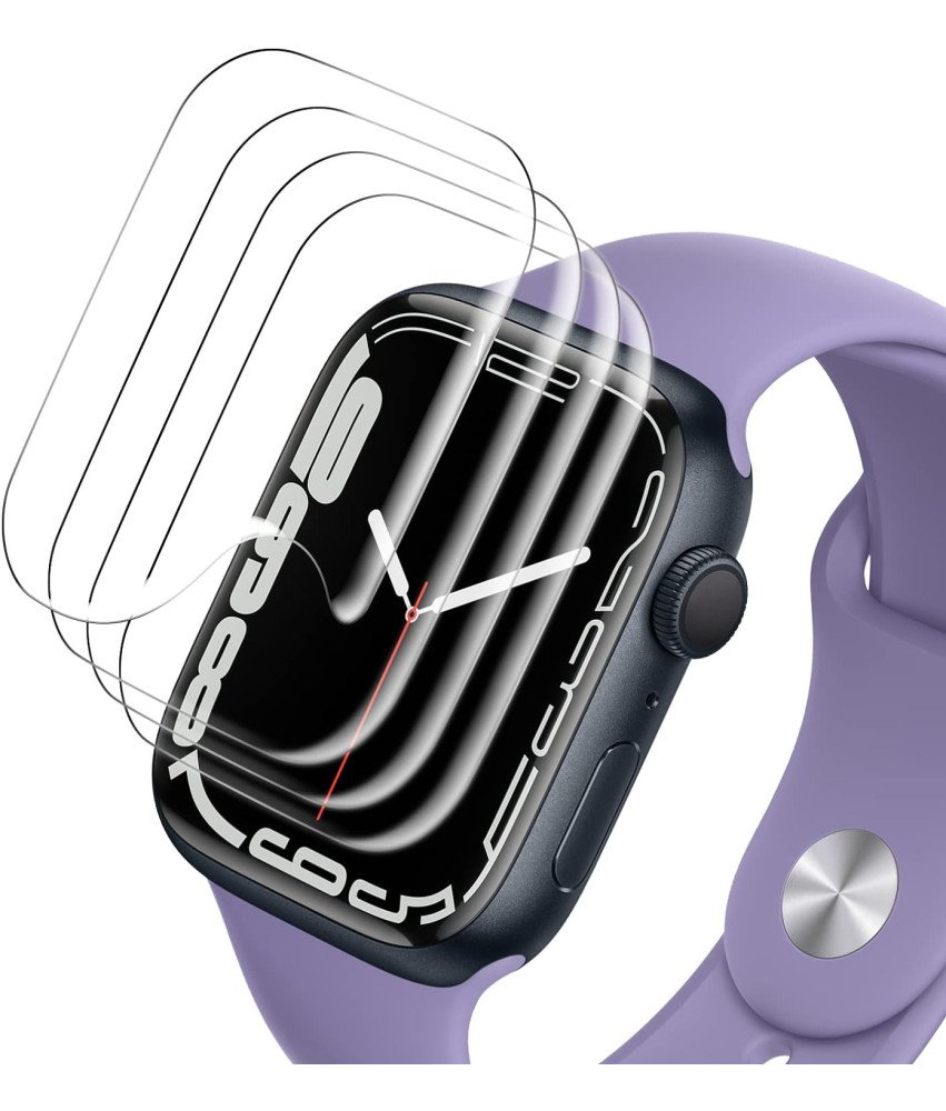 FYY Zestaw 4 Sztuk z Hartowanego Szkła dla Apple Watch Series 7 41 mm