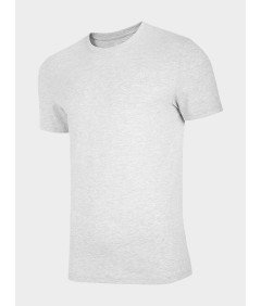 4F Gładki Stylowy T-shirt Regular Męski Szary Rozmiar XXL 180GSM