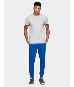 4F Gładki Stylowy T-shirt Regular Męski Szary Rozmiar XXL 180GSM
