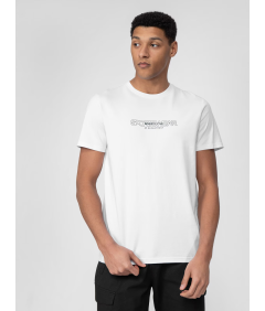 4F T-shirt z nadrukiem "Sportswear" biały męski 100% Bawełna XXL