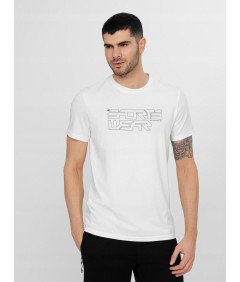 4F Moška bela potiskana majica "Sportswear" Bombaž 100% XXL