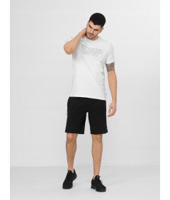 4F Moška bela potiskana majica "Sportswear" Bombaž 100% XXL