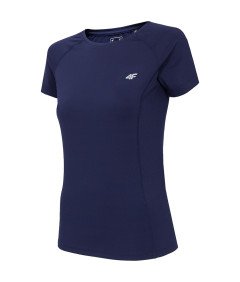 4F Damska koszulka treningowa szybkoschnąca granatowa Rozmiar XS
