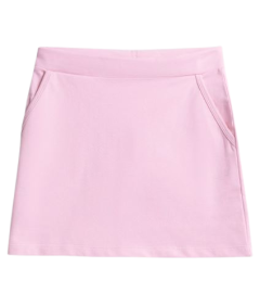 4F Dekliško pleteno krilo roza z žepi 140CM