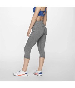 4F Damskie Legginsy Treningowe Długość 3/4 Szary Melanż Rozmiar XS