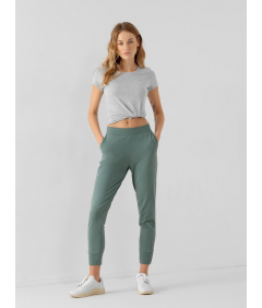 4F Stylowy Gładki Szary T-shirt Damski Regular Komfort Rozmiar S