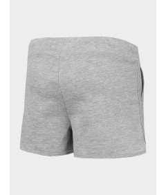 4F Dekliške bombažne kratke hlače sive barve Velikost 128cm