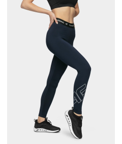 4F Legginsy treningowe szybkoschnące funkcjonalne damskie XS Granatowe