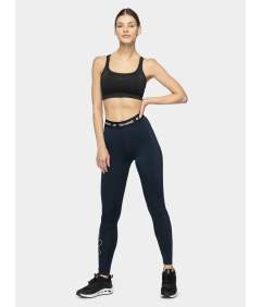 4F Legginsy treningowe szybkoschnące funkcjonalne damskie XS Granatowe