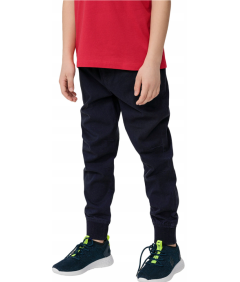 4F Fantovske hlače jogger iz bombaža, mornarsko modre 122CM