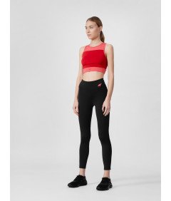 4F Workout crop top hitro sušenje ženske roza Velikost M