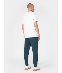 4F Potiskana majica "Sportswear" bela moška 100% bombaž 3XL