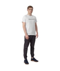 4F T-shirt z nadrukiem "HighLevel" biały męski 100% Bawełna 3XL