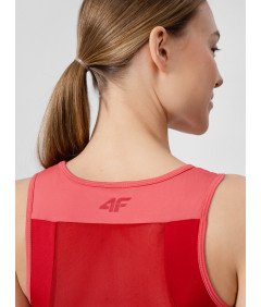 4F Top treningowy crop top szybkoschnący damski różowy Rozmiar S