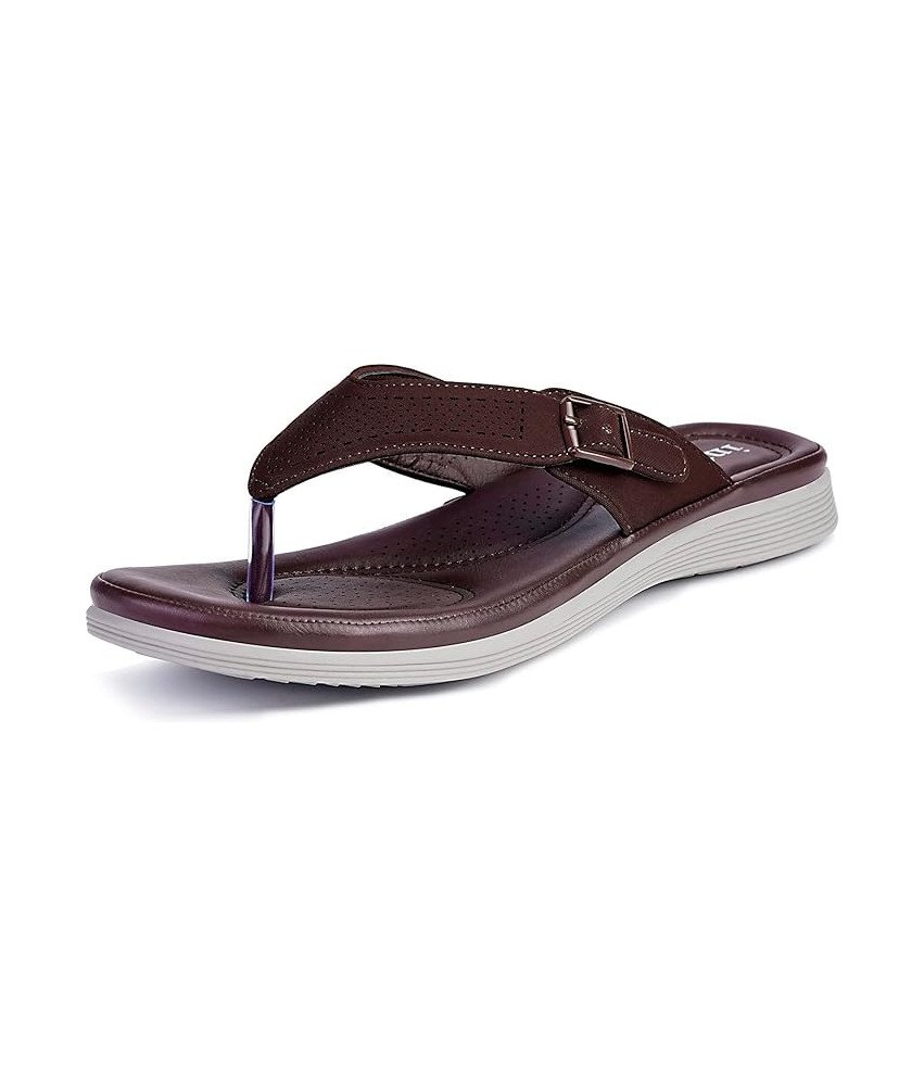 Klapki Gaatpot Elegancja Komfort Lekkie Antypoślizgowe Brązowy 37