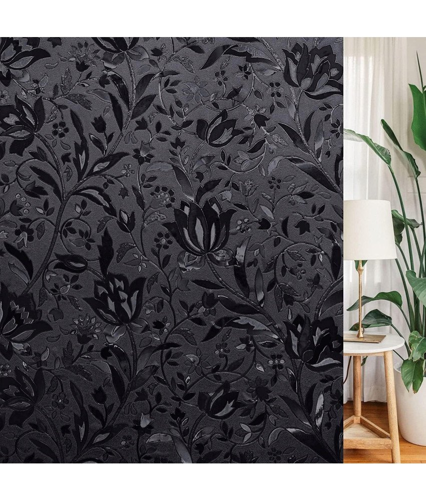 Matowa Folia Okienna 45x200 Prywatność 100% Ochrona przed UV Czarna